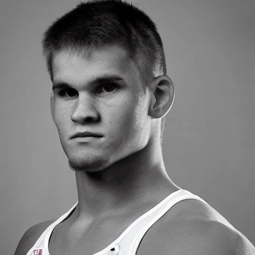 Image similar to “a realistic detailed photo of a American college wrestler called Daton Fix from Oklahoma State University”