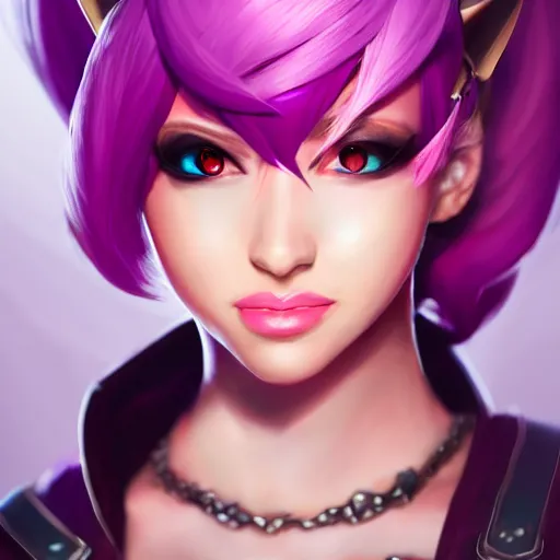 Prompt: portrait of Vi from League of Legends, by Fortiche Studio, by Riot Games, from Netflix's Arcane, trending on artstation,fine details, realistic shaded, fine-face, pretty face, cinematography by Stanley kubrick