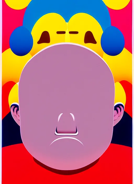 Image similar to sad face by shusei nagaoka, kaws, david rudnick, pastell colours, airbrush on canvas, cell shaded, 8 k