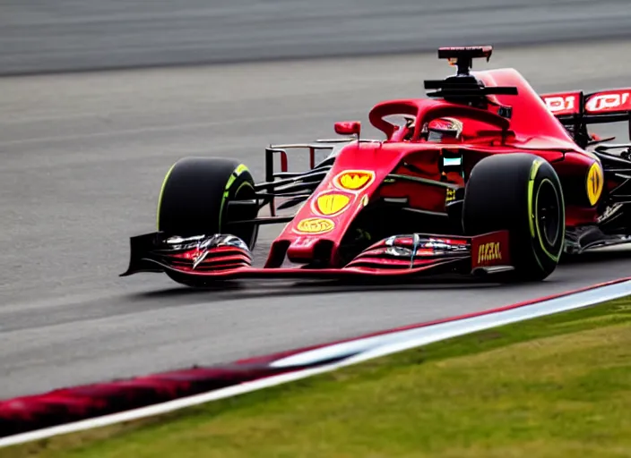 Image similar to live action photo of the 2 0 2 1 f 1 scuderia ferrari, 8 k, sports photography