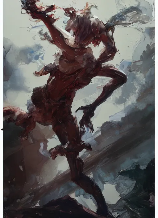 Image similar to semi reallistic gouache gesture painting, by yoshitaka amano, by ruan jia, by conrad roset, by denning guy online artists, detailed anime 3 d render of monstrous magic book, a strange magical book, portrait, cgsociety, artstation, rococo mechanical, digital reality, sf 5 ink style, dieselpunk atmosphere, gesture drawn
