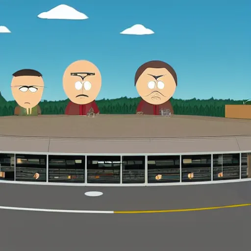 Prompt: raytheon in south park