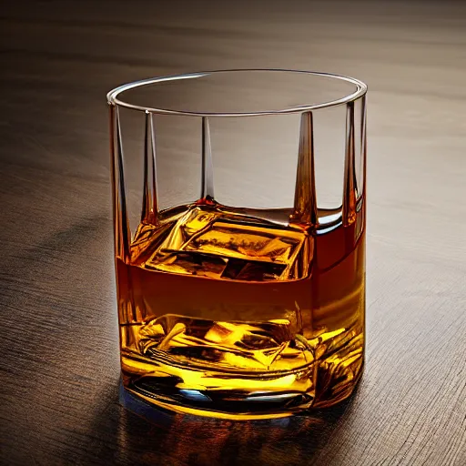 Prompt: photorealistic glass of whiskey