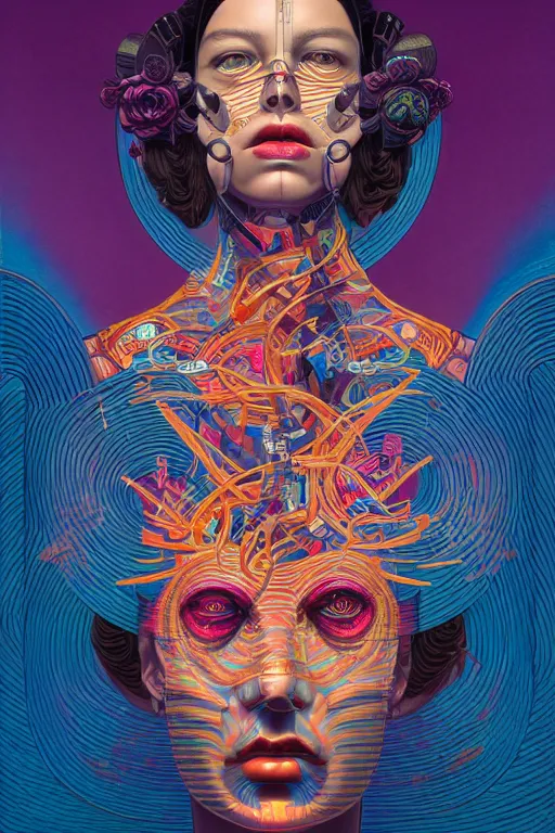 Image similar to portrait of godel's incompleteness theorem, by tristan eaton, victo ngai, peter mohrbacher, artgerm,