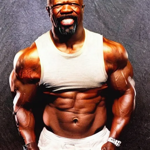 Prompt: asian terry crews