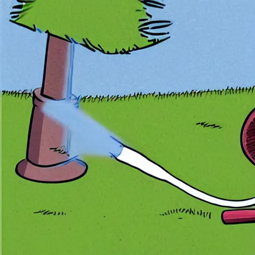 Prompt: close up of hose pipe ban, cinematographic shot, cartoon