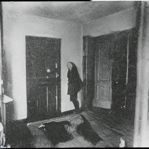 Prompt: poltergeist activity at borley rectory, the most haunted house in england, 1930 photo