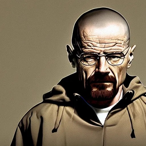 Prompt: walter white crying