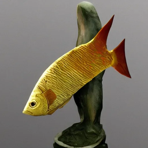 Image similar to fish, but it is a statue