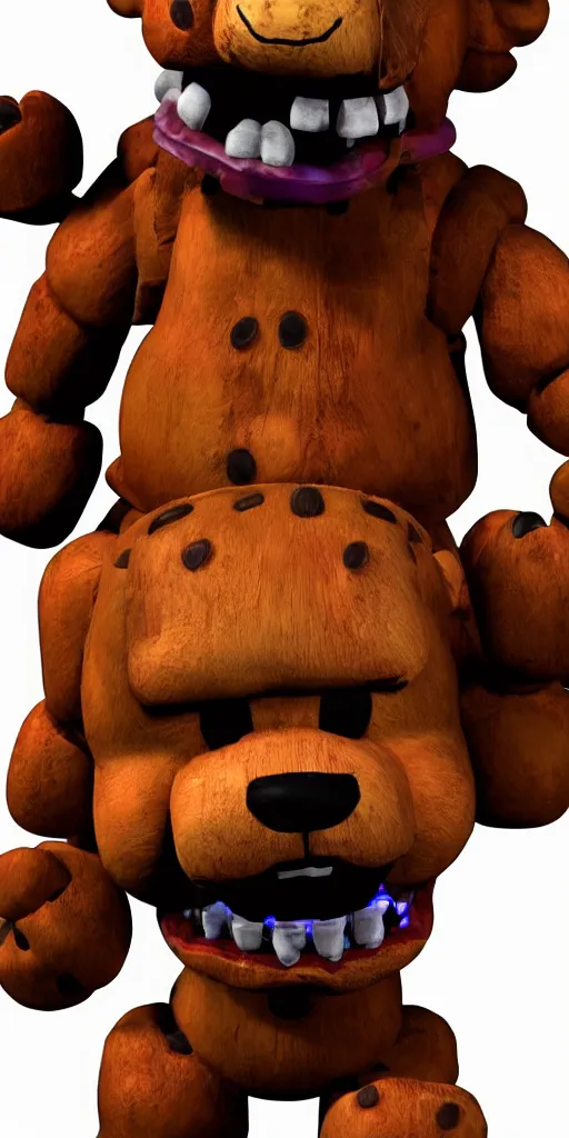 Image similar to freddy fazbear, ultra realistic, scary, horror, dark, 3 point lighting, arcade,! dream