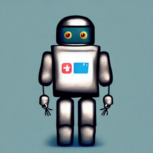 Prompt: “cute robots using social media photorealistic ”