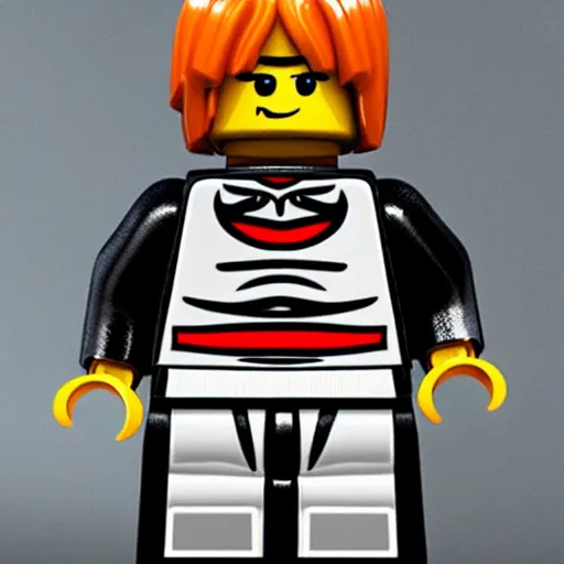 Prompt: a lego of samurai kenshin jimura del anime samurai x