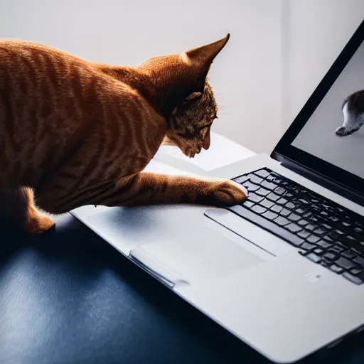 Prompt: cat and dog fixing the website on a laptop, dslr photo, dramatic cool, f4.5