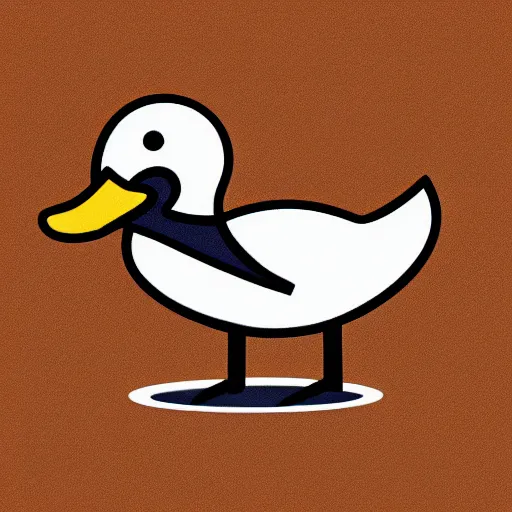 Image similar to a duck, modern, pictorial mark, iconic logo symbol