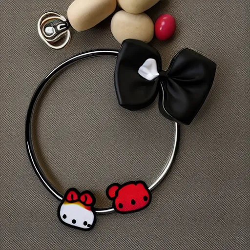 Prompt: photo of sanrio handcuffs