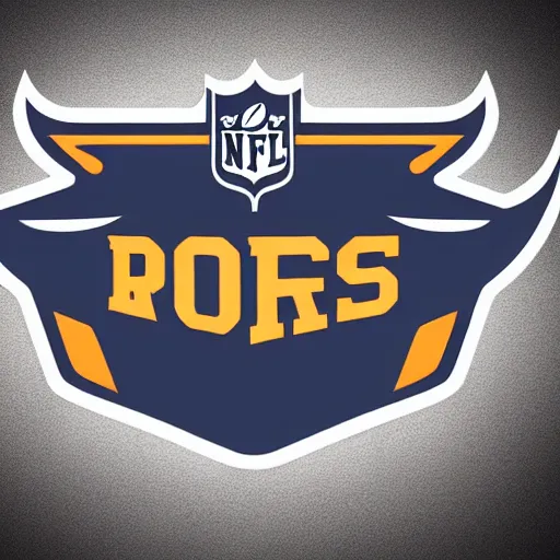 Prompt: vector logo, nfl sports logo of an angry bison