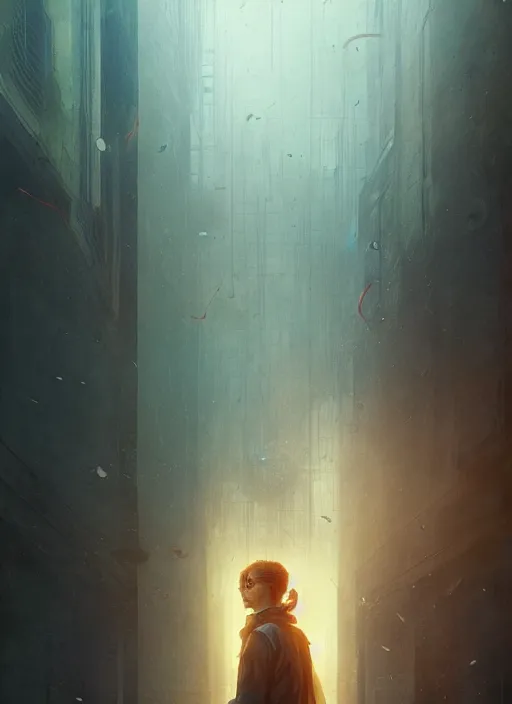 Prompt: in search of lost time, photorealistic movie still by michael komarck, greg rutkowski, victo ngai, artgerm, willem claesz heda and j. dickenson