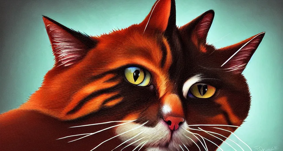 Prompt: a digital painting of a cat - chicken hybrid, hyperealism, award winning, stunning, trending on art - sation, highly detailed, cinematic lighting, 8 k, hd