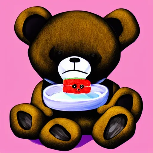 Bear Alpha Spinning Sticker - Bear Alpha Spinning Teddy Bear