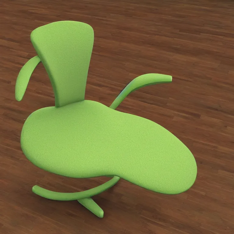 Image similar to realistic avocado chair