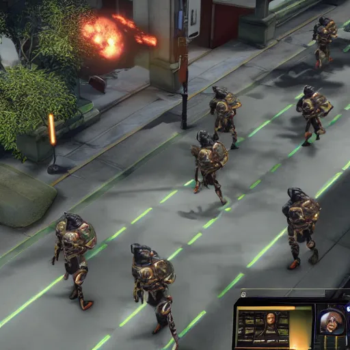 Image similar to Gameplay screenshot of XCOM 3, no UI, Unreal Engine 5