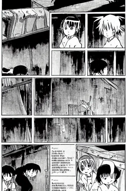 Image similar to page from manga by hayao miyazaki great language teacher