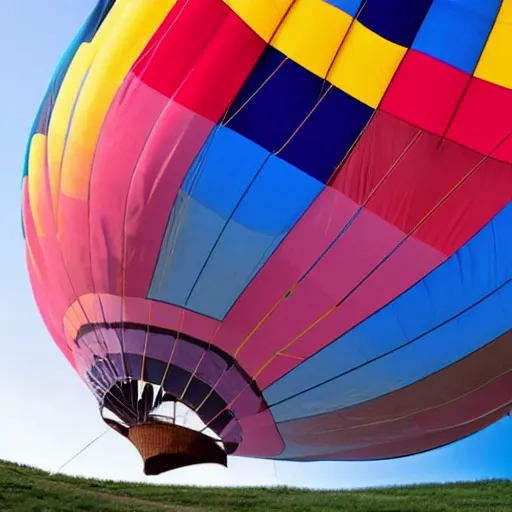 Prompt: Walking and talking in a hot air balloon