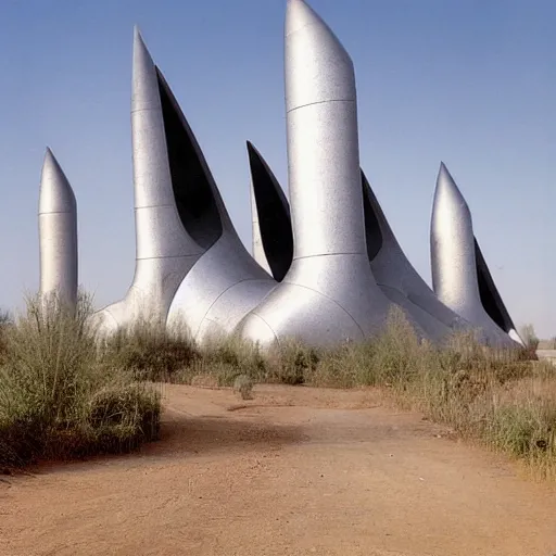 Image similar to old photograph from a strange alien city, organic buildings