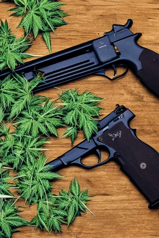 Image similar to a gun that shoots weed