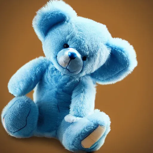 Image similar to a blue cute cat teddy bear