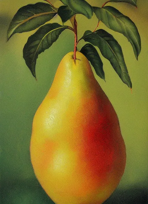 Image similar to vintage beautiful painting of the gift of life pear