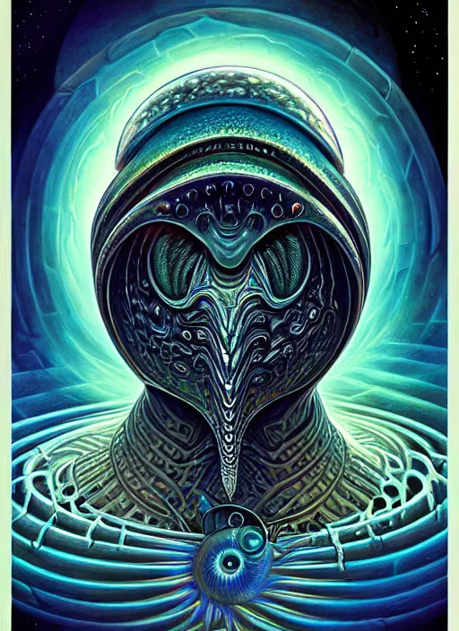 Prompt: cosmic lovecraft giger fractal random fish portrait, pixar style, by tristan eaton stanley artgerm and tom bagshaw.