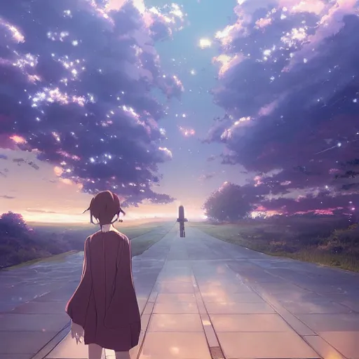 Image similar to A wizard in Your Name by Makoto Shinkai