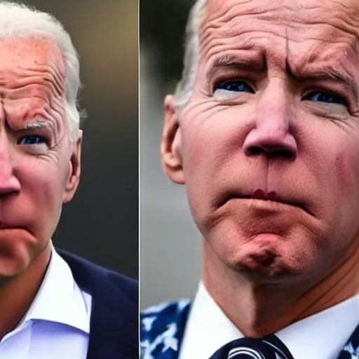 Image similar to man with giant nose that looks like joe biden