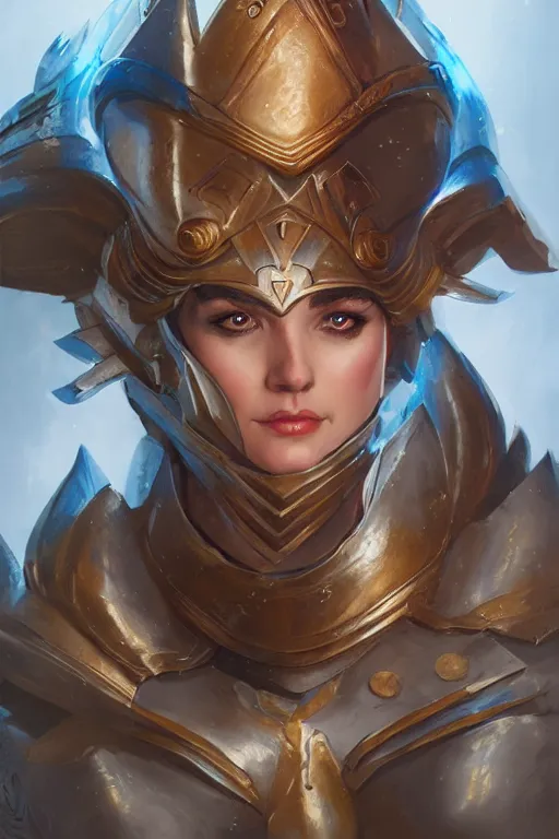 Image similar to amazon valkyrie athena, d & d, fantasy, portrait, highly detailed, headshot, digital painting, trending on artstation, concept art, sharp focus, illustration, art by artgerm and greg rutkowski and magali villeneuve