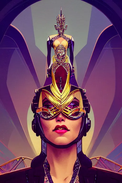 Image similar to ! dream art deco gta 5 killer queen profile picture by greg rutkowski, dynamic pose, intricate, futuristic, fantasy, elegant, by stanley artgerm lau, greg rutkowski, thomas kindkade, alphonse mucha, loish, norman rockwell, fantasy lut, asymmetric, long hair, retro computer graphics, video game, fluid lines,