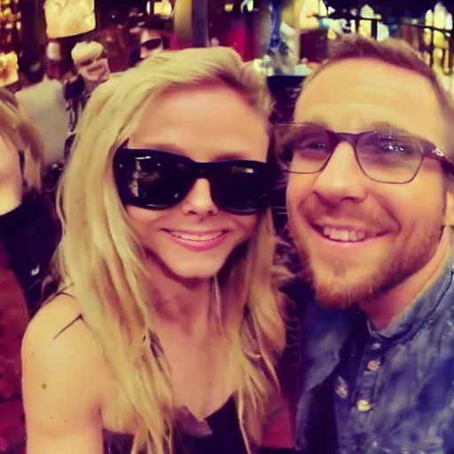 Prompt: gopro footage, first person view of my date with kristen bell