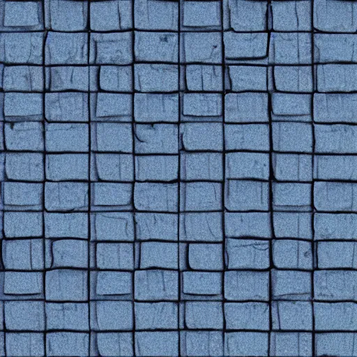 Prompt: Dark Fantasy Floor Texture. Blue Cobblestone.