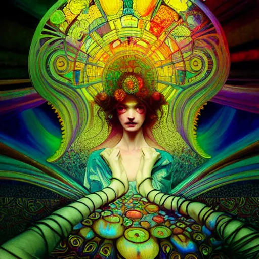 Prompt: An extremely psychedelic experience of the third eye opening, colorful, surreal, dramatic lighting, magic mushrooms, psilocybin, LSD, face, detailed, intricate, elegant, highly detailed, digital painting, artstation, concept art, smooth, sharp focus, illustration, art by Krenz Cushart and Artem Demura and alphonse mucha