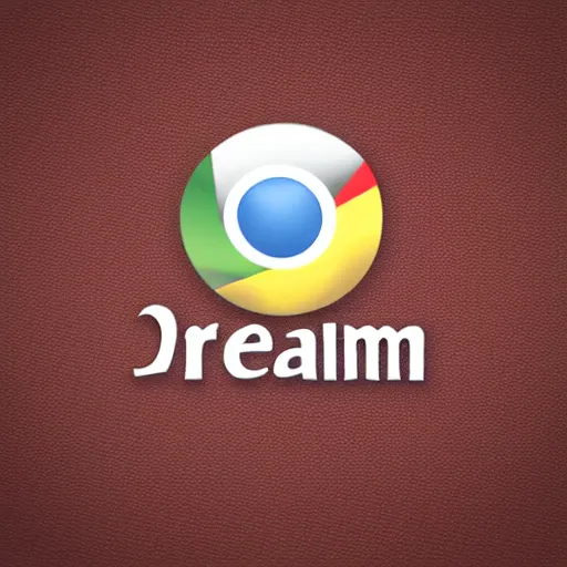 Image similar to a chrome cool logo that says! dream