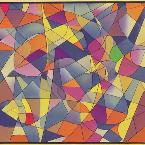 Image similar to A beautiful computer art of a abstract composition of geometric shapes in various colors. manga by Gustave Buchet curvaceous, apocalyptic