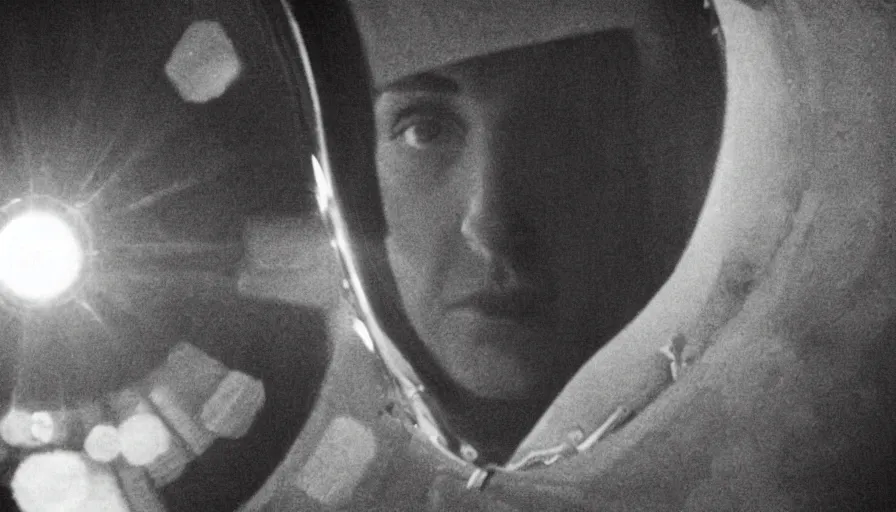 Image similar to movie still of a transcendental astronaut being, cinematic composition, cinematic light, by andrzej zulawski