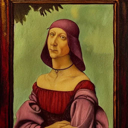 Prompt: an oil painting of a renaissance tarot reader in the style of Leonardo DaVinci