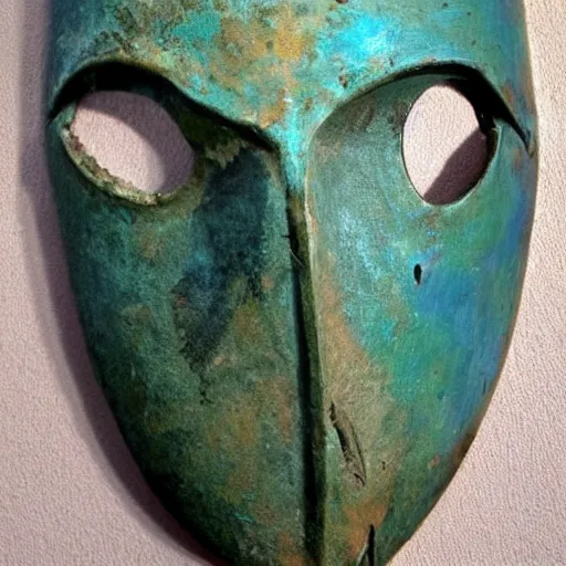 Prompt: an old mask