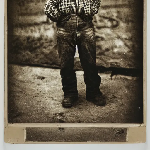 Image similar to portrait of coal mine worker by Diane Arbus, 50mm, bokeh