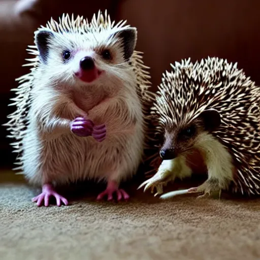 Image similar to hedgehog in pyjamas with hedgehog