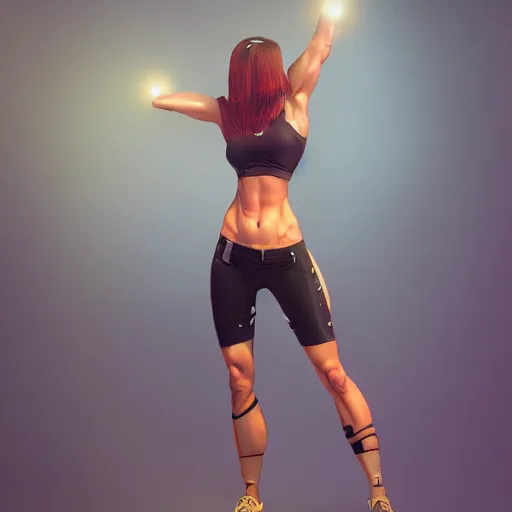 Image similar to lisa manoban in fit tight clothing, hyper detailed, digital art, trending in artstation, cinematic lighting, studio quality, smooth render, unreal engine 5 rendered, octane rendered, art style by klimt and nixeu and ian sprigger and wlop and krenz cushart