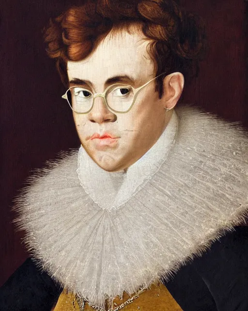 Image similar to a 1 6 0 0 s portrait of elton john
