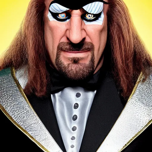 Prompt: Head-to-shoulder shot of Triple H as a Disney villain