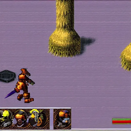 Prompt: a screenshot of a bear enemy in final fantasy 9 for the playstation 1